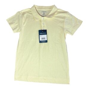 🌺 5 X 25 🌺Cherokee Yellow Polo Shirt Casual Short-Sleeve Essential XXL GIRL